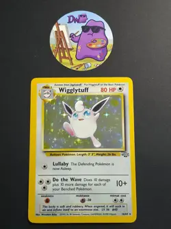 Pokemon TCG Wigglytuff 16/64 - English Jungle Holo Card NM/LP - Image 1