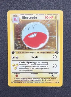 Electrode 1st Edition Jungle 2/64 Pokemon Card Holo NM - Image 1