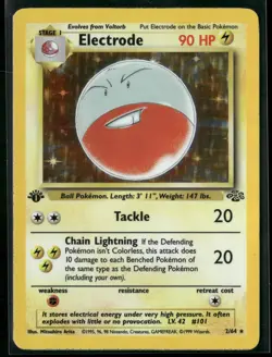 1999 Pokemon Jungle Electrode 2/64 1st Edition Rare Holo English NM - Image 1