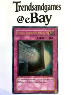YUGIOH - ENERGY-ABSORBING MONOLITH - 1ST ED - GLAS-EN075 - ULTIMATE RARE - NM N2 - Image 1