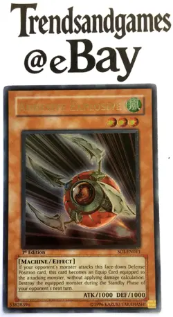 YUGIOH - ADHESIVE EXPLOSIVE - 1ST ED - SOI-EN011 - ULTIMATE RARE - EXCELLENT - Image 1