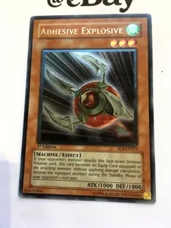YUGIOH - ADHESIVE EXPLOSIVE - 1ST ED - SOI-EN011 - ULTIMATE RARE - EXCELLENT - Image 3