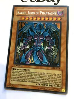 YUGIOH - RAVIEL, LORD OF PHANTASMS - 1ST ED - SOI-EN003 - ULTRA RARE - GOOD - Image 3