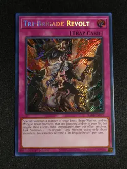 Yugioh - Tri-Brigade Revolt RA01-EN079 1st Secret Rare NM - Image 1