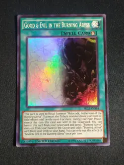 Yugioh - Good & Evil In The Burning Abyss SECE-ENS14 Limited Super Rare NM - Image 1