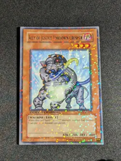 Yugioh - Ally of Justice Unknown Crusher DT01-EN079 Rare Duel Terminal 1 LP - Image 1
