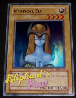 Yugioh - Mystical Elf SUPER RARA - LOB-E050 European - Image 1