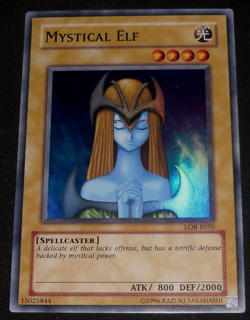 Yugioh - Mystical Elf SUPER RARA - LOB-E050 European - Image 2