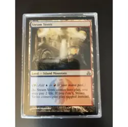 MTG Steam Vents Guildpact MTG CARD Land -Island Mountain 164/165 - Image 3