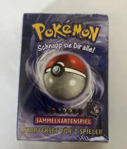 1999 Factory Sealed GERMAN Pokemon Card Base 2 Player STARTER SET DECK - WOTC - Image 1