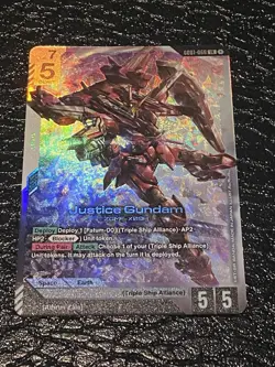 Justice Gundam - Newtype Rising #GD01-066 LR - Gundam Card Game - Image 1