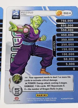 4 Dragon Ball Z TCG Panini Piccolo Starter Personality Hi Tech FOIL Card S21-S24 - Image 5