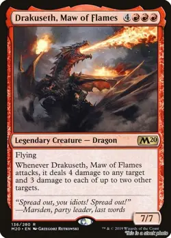 MTG Drakuseth, Maw of Flames [M20 - 136] LP - Image 1