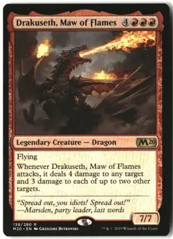 MTG Drakuseth, Maw of Flames [M20 - 136] LP - Image 2