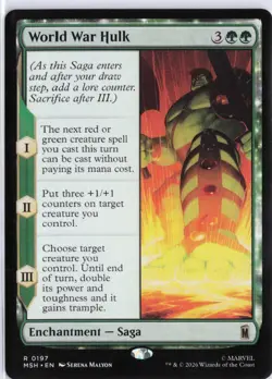 World War Hulk 197 Rare Marvel Super Heroes Magic: The Gathering Near Mint - Image 1