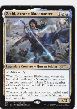 Zethi, Arcane Blademaster #17 Universes Within Regular Rare LP - Image 1