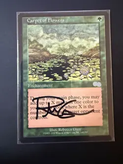 MTG magic the gathering - Carpet of flowers signed Rebecca Guay - Image 1