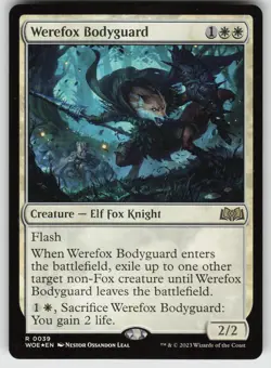 Werefox Bodyguard Foil R Wilds of Eldraine 39 MTG - Image 1