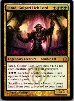 Jarad, Golgari Lich Lord 174 Mythic Return to Ravnica Magic: The Gathering LP - Image 1