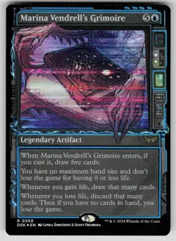 Marina Vendrell's Grimoire (Showcase) Foil Duskmourn: House of Horror 308 MTG NM - Image 1