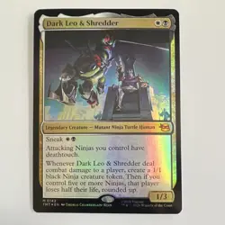 Wizards of the Coast Dark Leo & Shredder TMNT 0142 Foil Mythic Legendary - Image 1