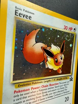 Eevee #11 Promo Black Star Vintage Pokemon Card WOTC with SWIRL - Image 2