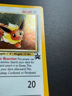 Eevee #11 Promo Black Star Vintage Pokemon Card WOTC with SWIRL - Image 4