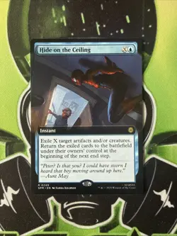 Hide on the Ceiling 0249 (Extended Art Non Foil) Marvel's Spider-Man - MTG NM - Image 1