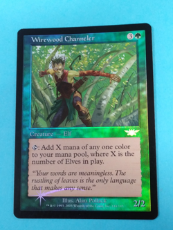 Magic The Gathering Legions - WIREWOOD CHANNELER - Green Uncommon FOIL nm - Image 1