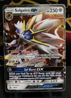 Pokemon Solgaleo GX SM16 Black Star Promo Ultra Rare - NM - Image 1