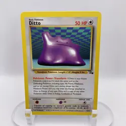 Ditto 18/62 Fossil NM Rare WOTC Pokemon TCG Vintage Single - Image 1