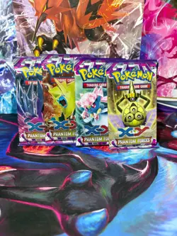 Pokemon TCG XY Phantom Forces Booster Pack ART SET — All 4 Pack Arts — Sealed - Image 1