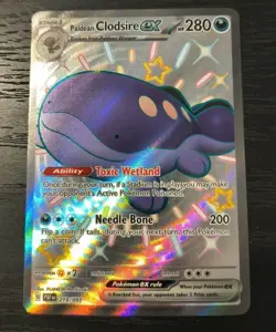 Pokemon Paldean Fates Paldean Clodsire EX Double Rare Card 219/091 NM - Image 1