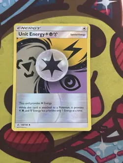 Pokemon Unit Energy 138/156 - SM Ultra Prism - Reverse Holo - Excellent - Image 1