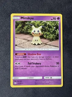 Pokemon TCG Mimikyu Cosmic Eclipse 97/236 Regular Rare NM - Image 2