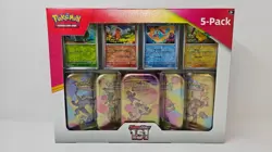 Costco Sealed Pokemon Scarlet & Violet 151 Mini Tin 5-pack (Meowth) - Image 1