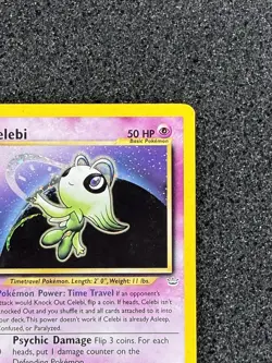 Pokemon TCG Celebi Holo Rare 03/64 Neo Revelation EN 1st Edition 50 HP - Image 3