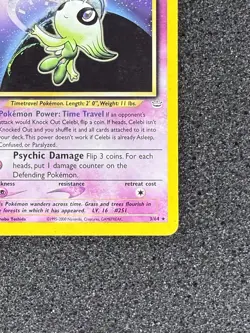 Pokemon TCG Celebi Holo Rare 03/64 Neo Revelation EN 1st Edition 50 HP - Image 4