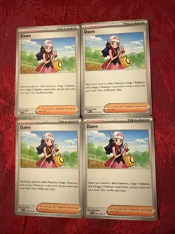 4x Dawn - 087/094 Phantasmal Flames - Pokemon TCG - Playset - Image 1