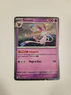 Pokemon Prismatic Evolutions Sylveon TCG Mini Tin Sealed Plus Sylveon Foil Card - Image 3