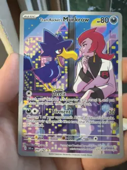Pokemon - Team Rocket's Murkrow 200/182 - Sv10: Destined Rivals Holo - Image 2