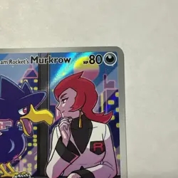 Pokemon - Team Rocket's Murkrow 200/182 - Sv10: Destined Rivals Holo - Image 3