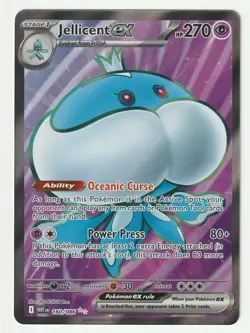 Jellicent ex 160/086 NM Pokemon TCG Full Art Pokemon White Flare Textured - Image 1