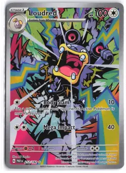 Loudred 212/182 Illustration Rare Paradox Rift Pokemon NM - Image 1