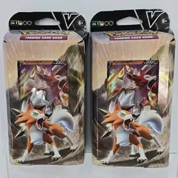 2 Packs Pokemon TCG Battle Deck Lycanroc V (Brand New, Factory Sealed) - Image 1