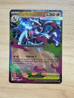 Pokemon TCG Mega Charizard X ex 029 Mega Evolution Black Star Promo NM - Image 2