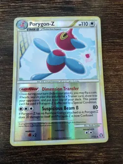 Pokemon Porygon-z 7/102 HeartGold & Soulsilver Triumphant Reverse Holo - Image 1