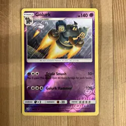 Pokemon TCG Golurk Shining Legends 44/73 Reverse Holo Uncommon - Image 1