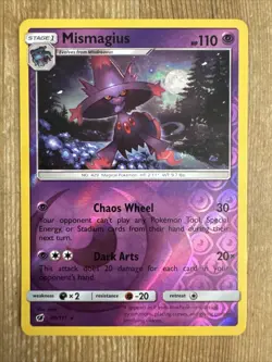 Pokemon TCG Mismagius Crimson Invasion 40/111 Reverse Holo Rare NM - Image 1