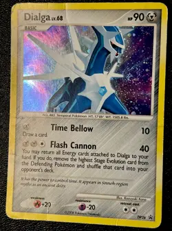 Dialga DP26 HP/DMG Holo Rare Awesome Foil Swirl DP Black Star Pokemon Promo! - Image 1